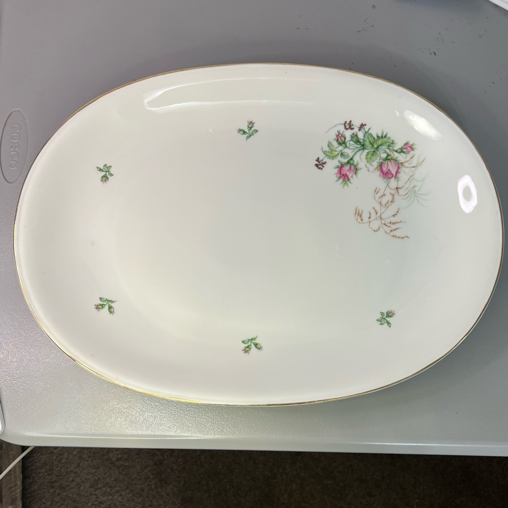 Vintage H‎ & C Selb Bacaria Germany Heinrich BLOSSOMTIME Style Platter Lg 16X12”